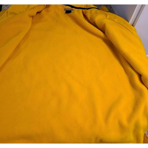 Vintage Nike Yellow Black Fleece Lined Jacket Coat Nylon Polyester XXL - Picture 4 of 12